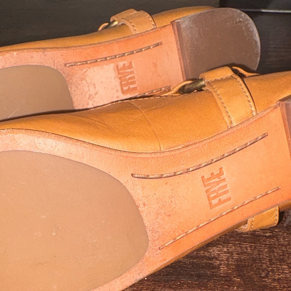 Frye women’s Sienna Harness Criss Cross leather ballet flats size 6M - Picture 9 of 12